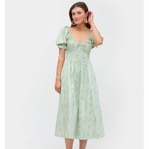 Hill House Home, The Ophelia Dress, Size S, Limited Edition,Eucalyptus Floral